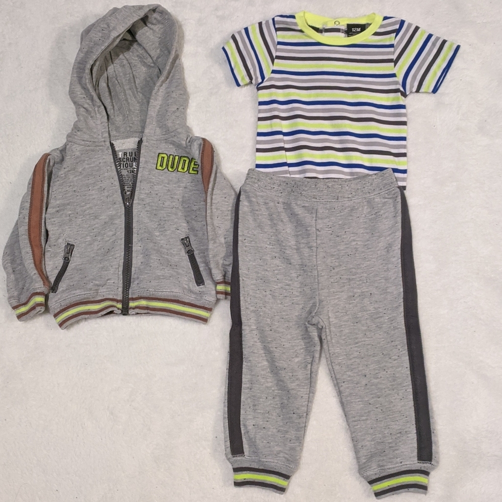 ♦️ B2G1FREE ♦️ 3 Piece hooded jacket set